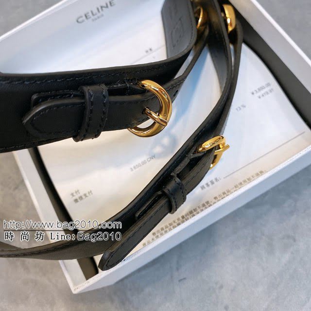 CELINE女士皮帶 賽琳馬銜扣腰帶 賽琳小牛皮可調節皮帶  jjp1141